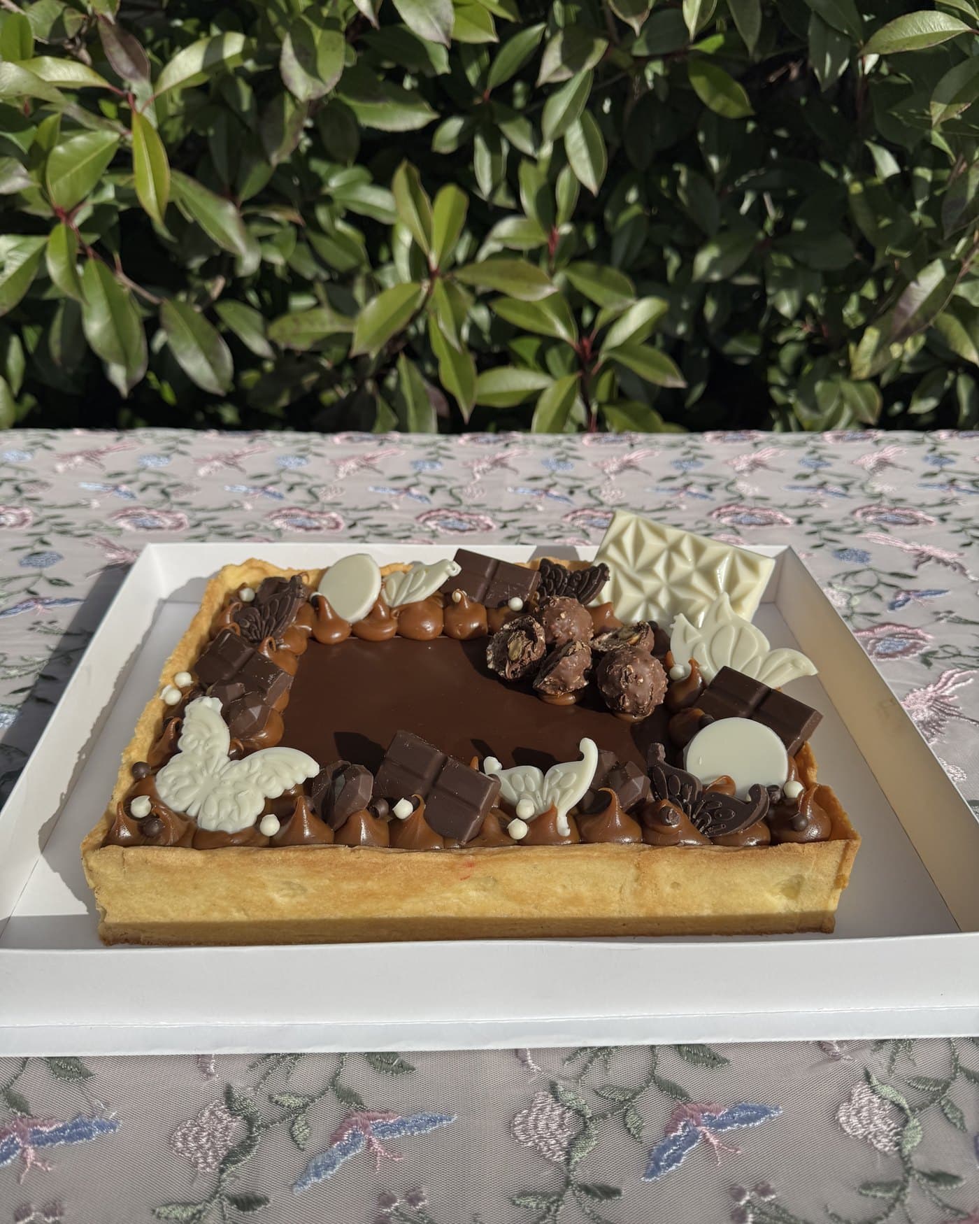 Torta Nutella con dulce de leche, ganache de chocolate y bombones Ferrero Rocher
